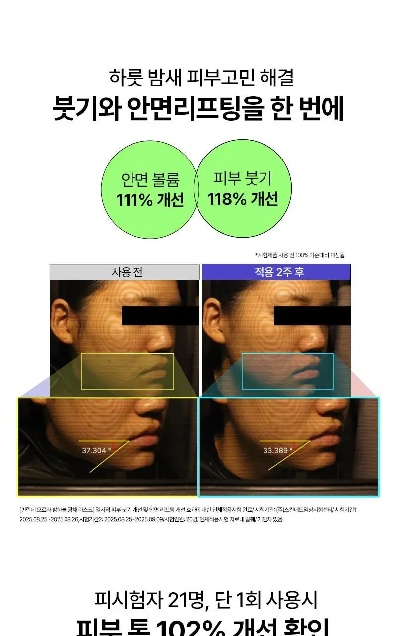 [붓기쏙/광채팡] 토르홉 핀란데 오로라 밤하늘 광채마스크 60g 기획 (+괄사스푼) 상세페이지 11